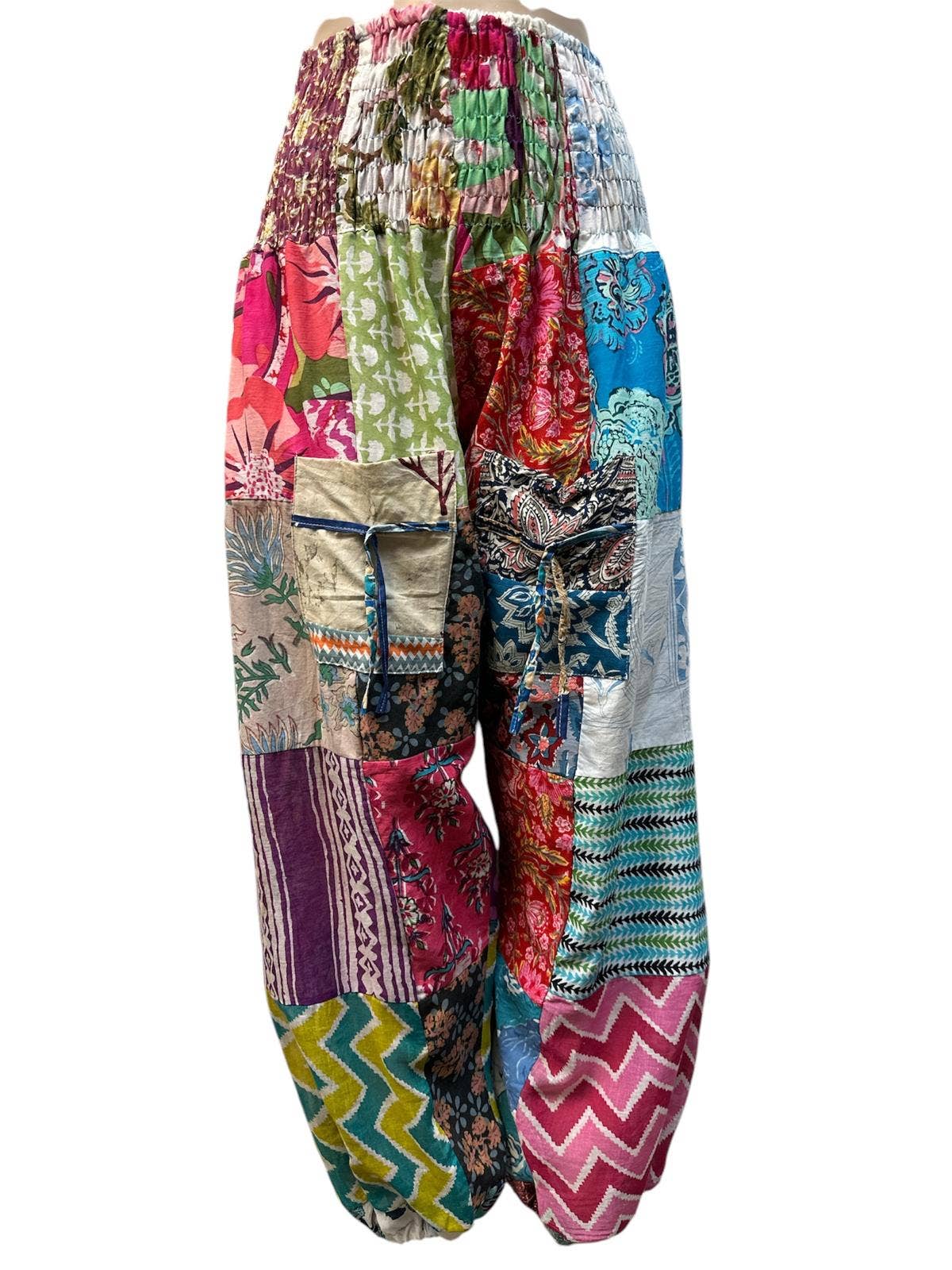 Patchwork Bobin Elastic Festival Pant MB26