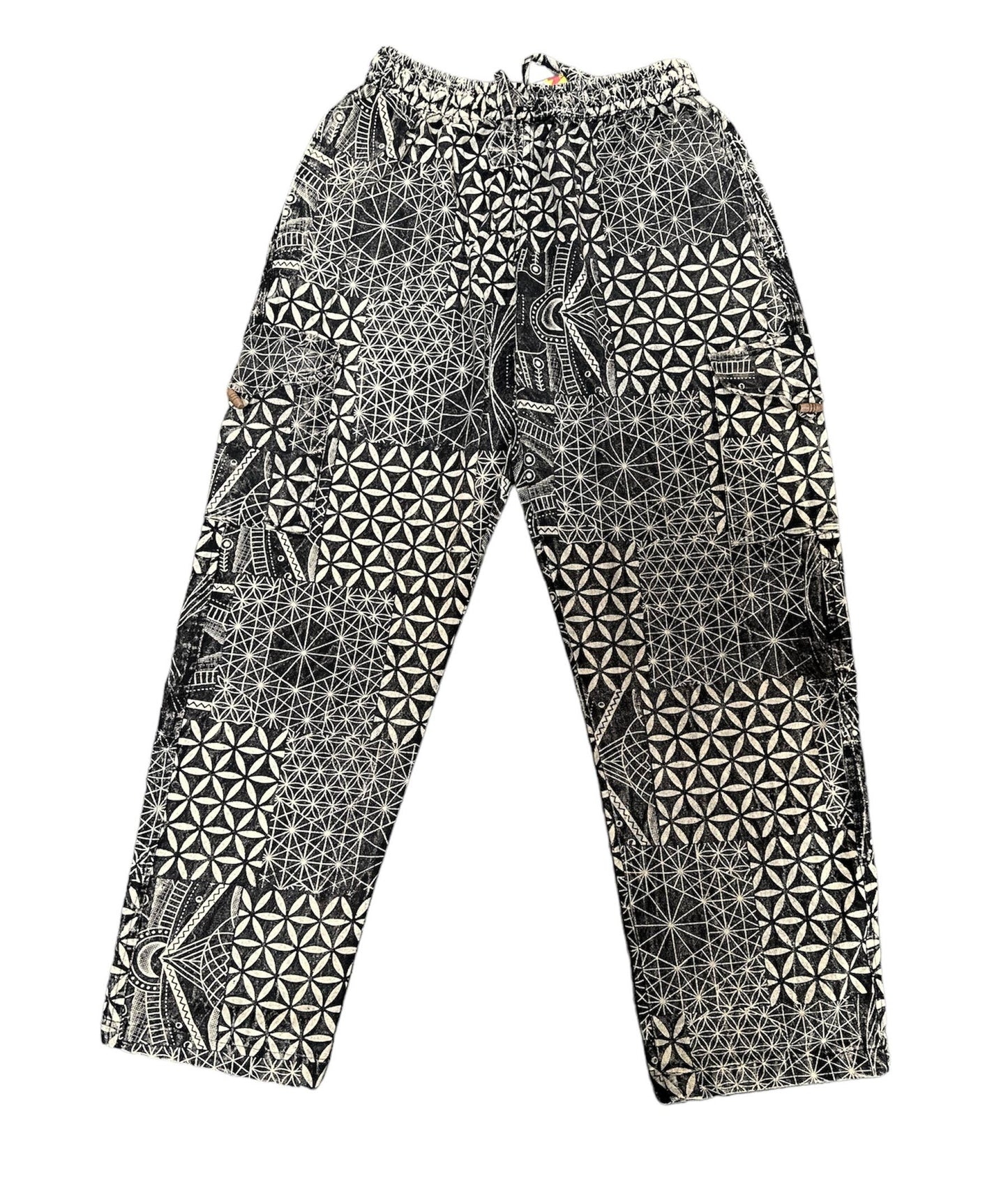 Cotton B/W Multi Print Yoga Pant NC2021
