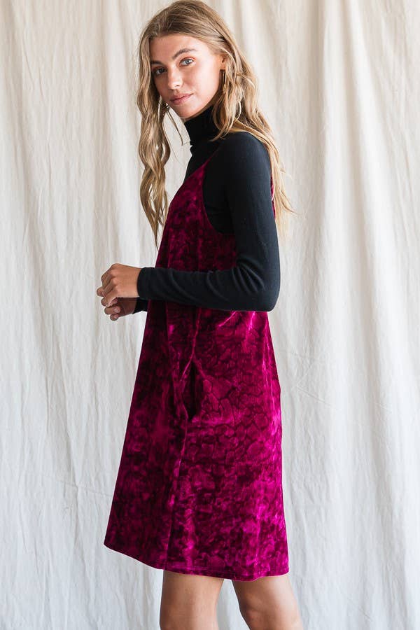 Ember Velvet Spaghetti Strap Dress