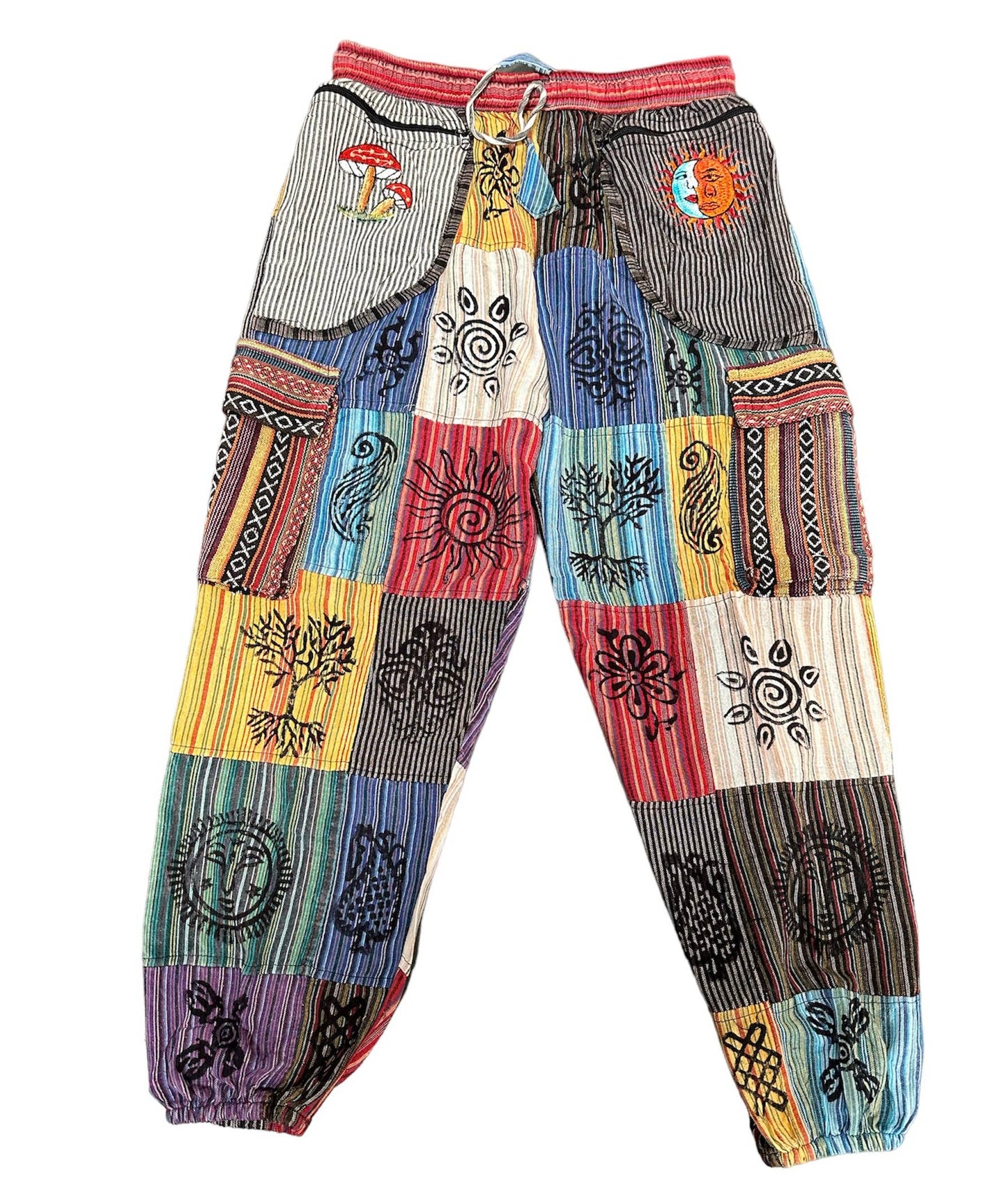 Mushroom / Sun moon Yoga Trouser D412