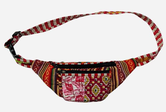 Cotton Patchwork Kantha Stich Quilted Waist Fanny Bag R25964