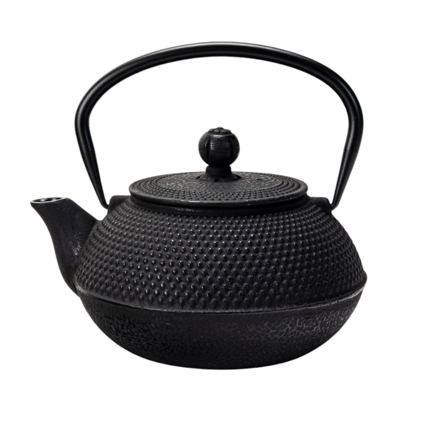 Black Hobnail Design 27oz Cast Iron Tea Pot (1/8)