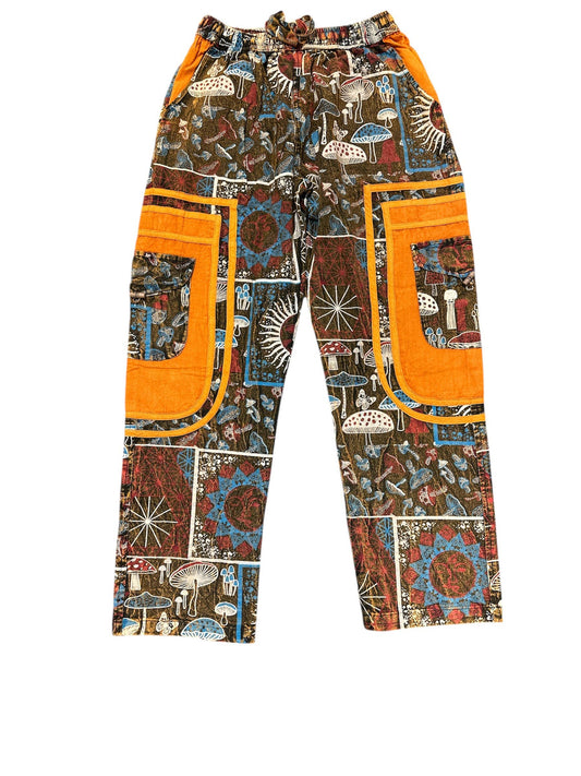 Cotton Multi Patch Box Pocket Mushroom Pant NC40
