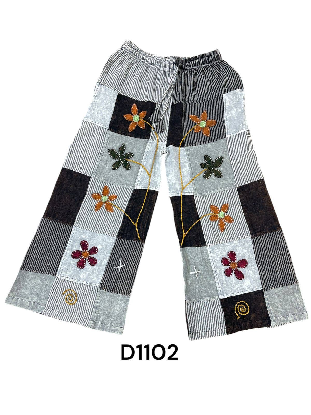 Crazy Artwork Floral Pant D1102
