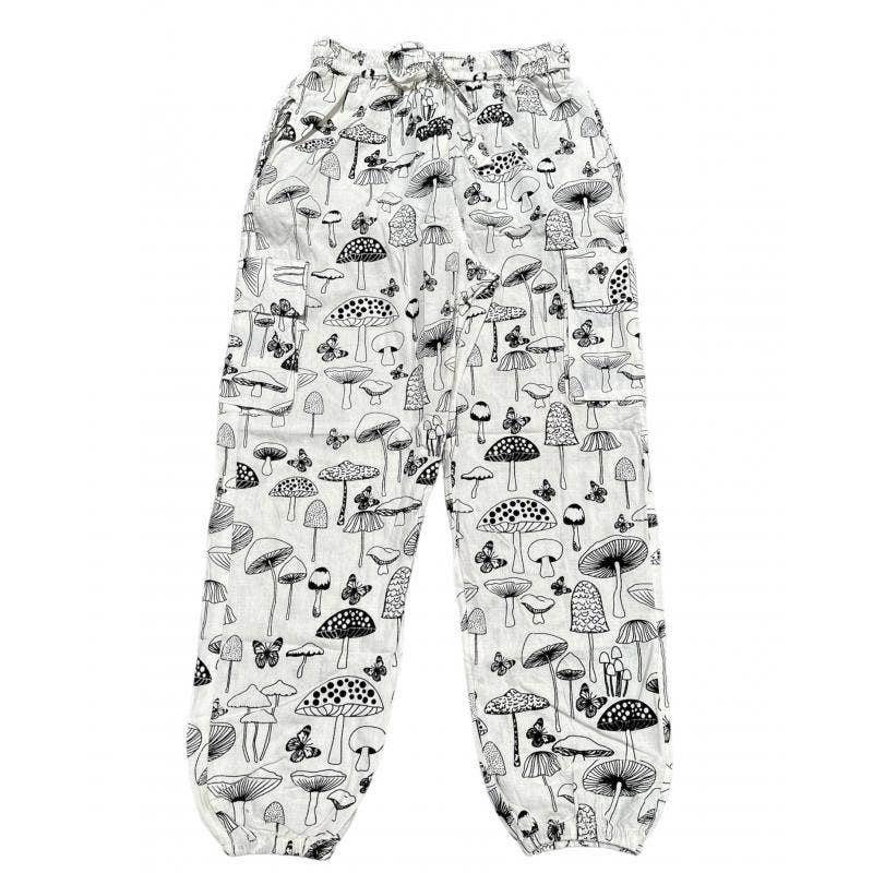 Cotton Butterfly Mushroom Yoga Trouser D278