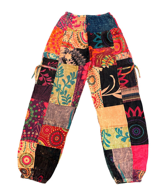 Himalayan Orange Floral Pants HF02