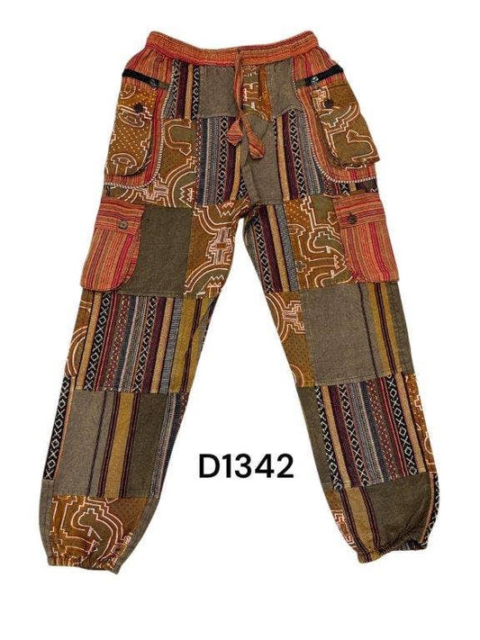 Cotton Xo Patchwork Grand Canyon Tribal Pant D1342